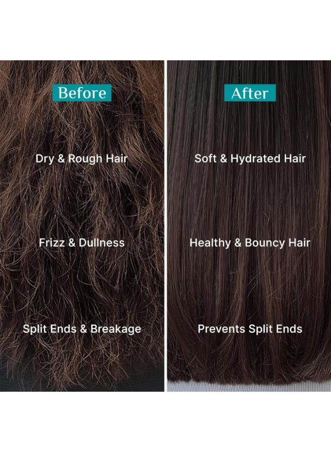 Pilgrim Korean Rice Water & Collagen Advanced Damage Repair Shampoo with 17 Amino Acids, Wheat Protein & 5 Ceramides Paraben-Free For Dry & Damaged Hair For Women and Men 400 ml (Pack of 1) Clear - Image 3